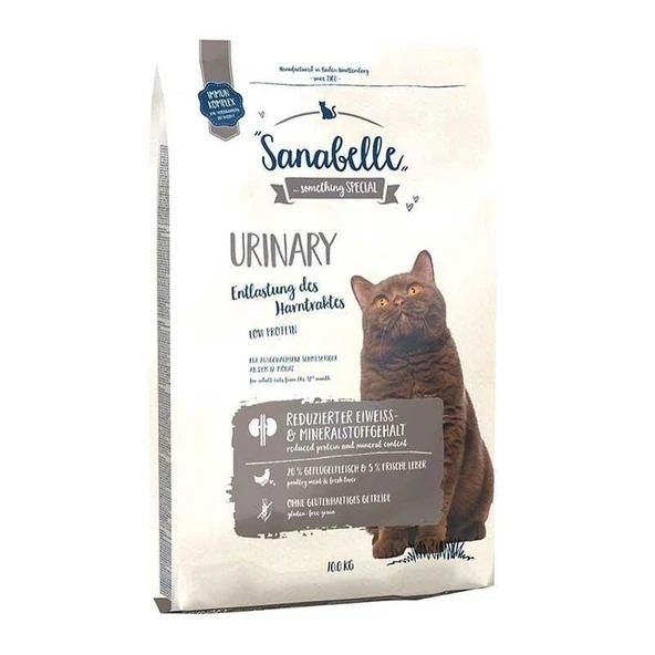 Sanabelle Urinary İdrar Yolları Rahatsızlığı Bulunan Yetişkin Kedi Maması 10 kg