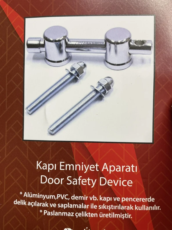 Kapı emniyet aparatı milli çelik - 5
