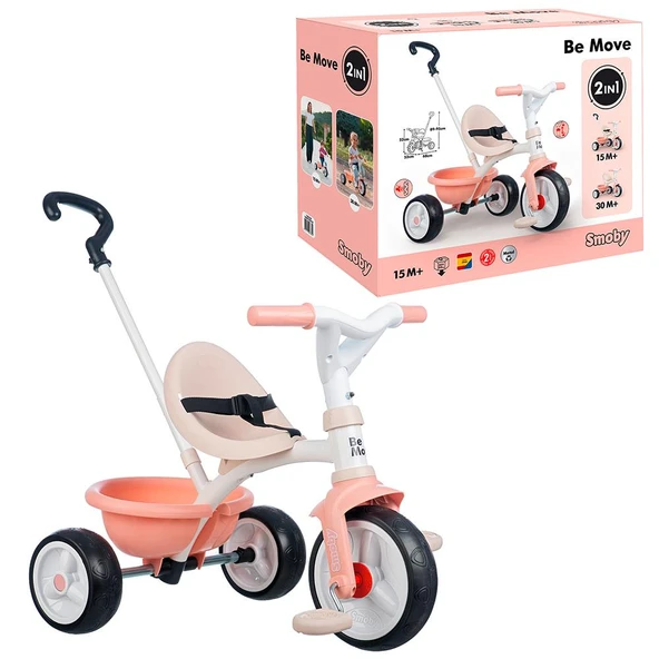 Smoby Be Move Üç Tekerlekli Bisiklet - Pembe 740339 - 8