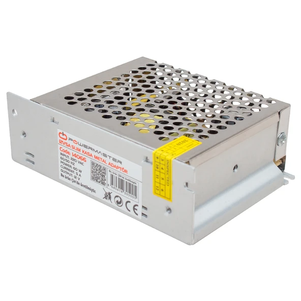 POWERMASTER 34.MA.0004 12 VOLT - 5 AMPER METAL KASA ADAPTÖR