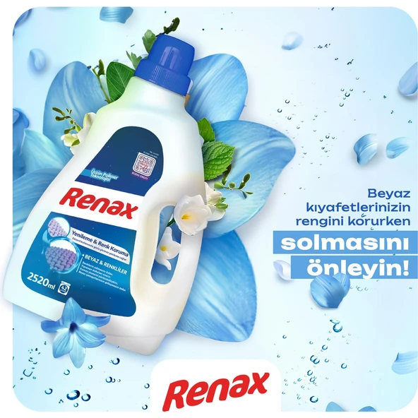 Renax Çamaşır Deterjanı Beyaz 2520 Ml X 4 Adet - 2