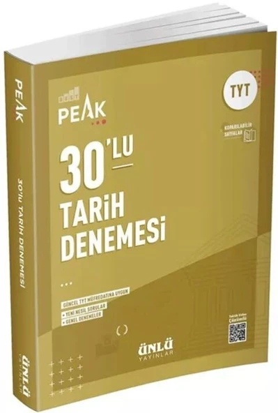 TYT Tarih Best Peak 30 lu Deneme Ünlü Yayıncılık
