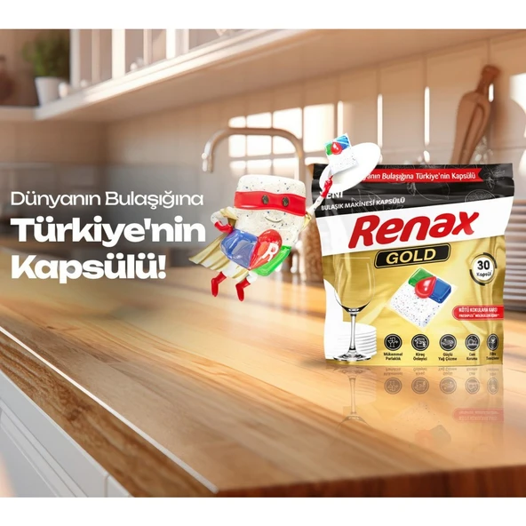 Renax Gold Bulaşık Makinesi Kapsülü 30 Lu -6 Paket - 5