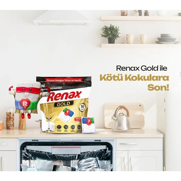 Renax Gold Bulaşık Makinesi Kapsülü 30 Lu -6 Paket - 4