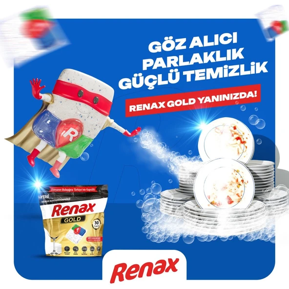 Renax Gold Bulaşık Makinesi Kapsülü 30 Lu -6 Paket - 3