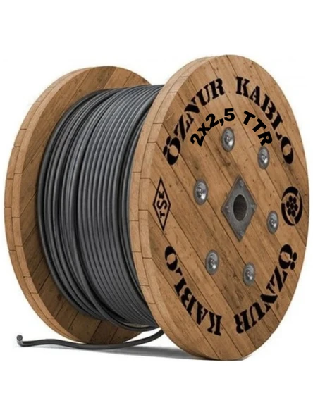 2X2,5 TTR Kablo Metre Seçenekli (Siyah) - 2
