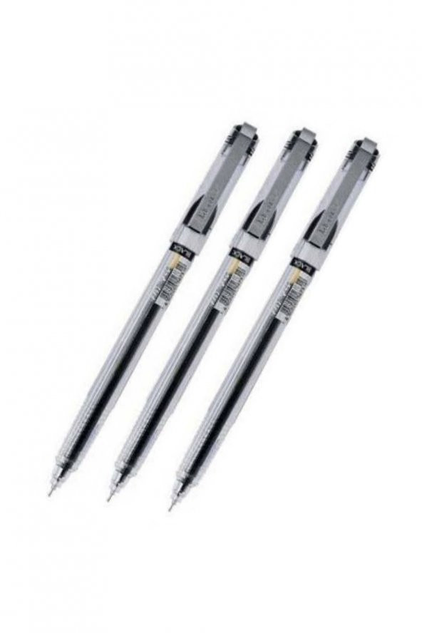 My Gel 0.5mm Siyah Ince Iğne Uçlu Jel Kalem 3 Adet