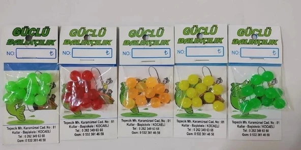 Fladen Renkli Silikon Boncuk 8Mm 10’Lu Paket Renk:Kırmızı - Resim 2