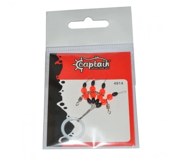 Captain 4914 4 LÜ Paket Boncuklu Fırdöndülü Stopper M BEDEN ürün görseli