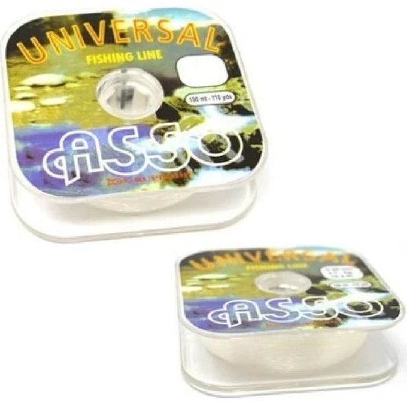Asso Universal 100Mt Monofilament Misina Beyaz 0,16Mm