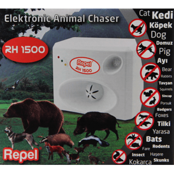 Repel RH 1500 V2 Elektronik Kedi Köpek Hayvan Kovucu - 2