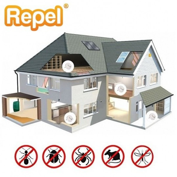 Repel RF 200 Ultrasonik Fare Kovucu ve Haşere Cihazı - 5