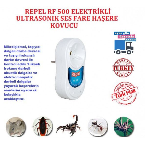 Repel RF 500 Fare Kovucu Sıçan Kovucu Süper Etki (2Li Paket) - 3