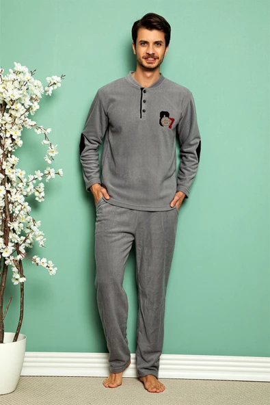 Nisanca Kışlık Erkek Polar Pijama Takımı - 4