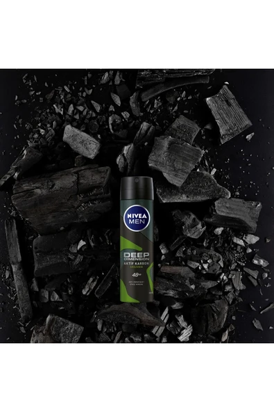 Nivea Deo Sprey Deep Amazonia For Men 150 ml - Resim 4