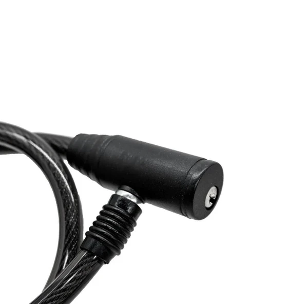 Bisiklet Kilidi 65 cm Çelik Halat Zincir Kilit Çap 10 mm Ø  Hırsız Önleme Güvenlik 1 Adet - 3
