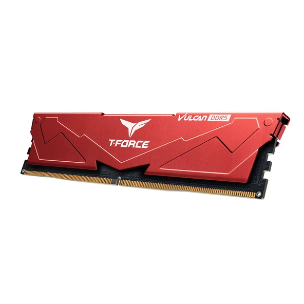Team T-Force Vulcan Red 16GB 1x16GB 6000Mhz DDR5 CL38 Gaming Ram FLRD516G6000HC38G01
