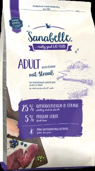 Sanabelle Deve Kuşu Etli Yetişkin Kedi Maması 10 kg