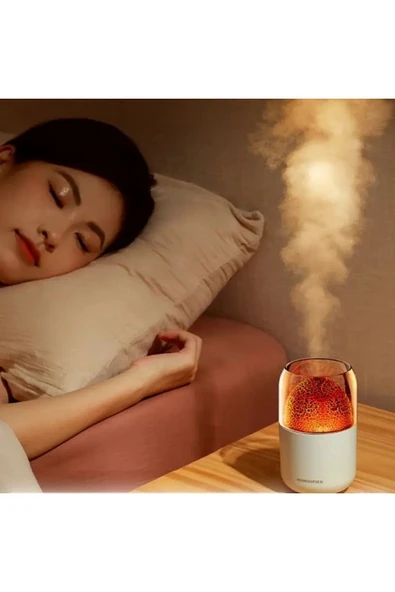 POLYGOLD Ulrasonik Hava - Oda- Araç Nemlendirici Buhar Makinesi Aroma Difüzörü Işıklı - 4