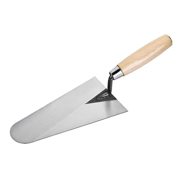 Ahşap Saplı Sıva İnşaat Malası Sıvacı Mala 22 Cm 1.2 mm Kalınlık Rockwell Yay Çeliği Papatya Kaynak - 4
