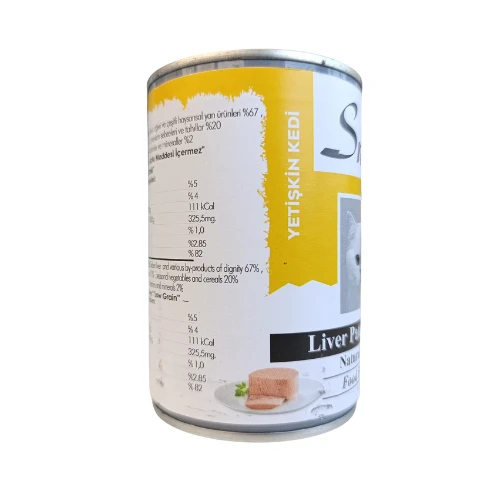 Snow Ciğerli 400 Gr yetişkin Konserve Kedi Maması 6 adet - 2