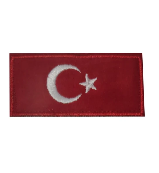 Single Sword Nakış Bayrak Patch - Peç 7 Cm X 3,5Cm