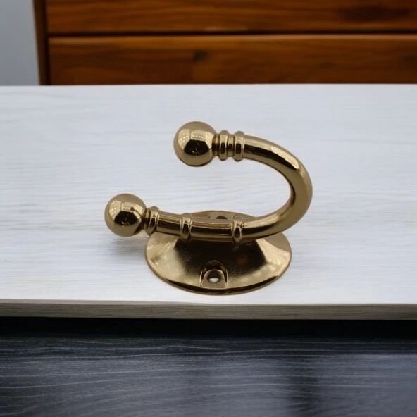 Misket Askı Bronz Vestiyer Dolap Askılık Askılığı Duvar Banyo Mutfak Elbise Kıyafet Çanta Askısı - 8