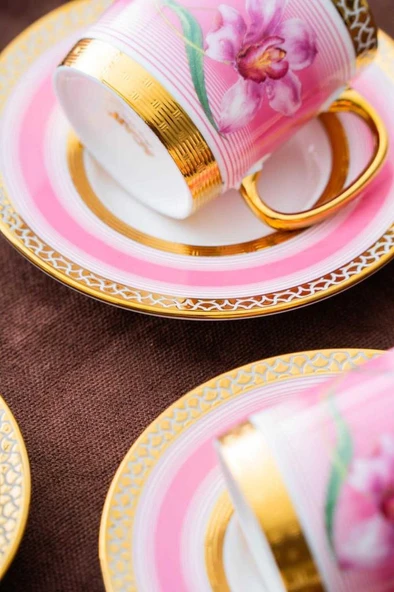 Acar HXF-06920 Tulip 6lı Kahve Fincan Takımı - 3