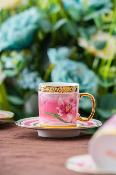 Acar HXF-06920 Tulip 6lı Kahve Fincan Takımı - 6