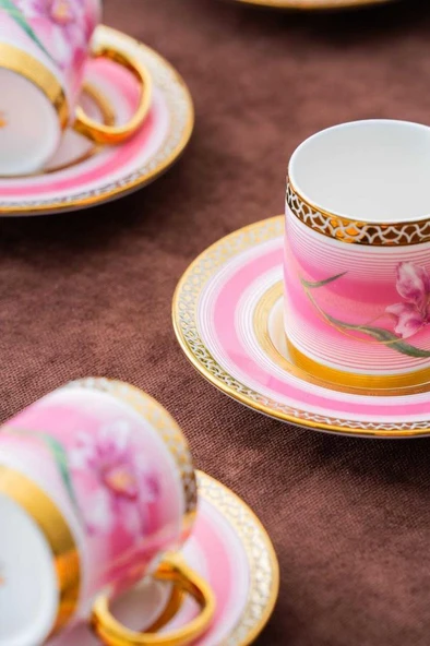 Acar HXF-06920 Tulip 6lı Kahve Fincan Takımı - 2