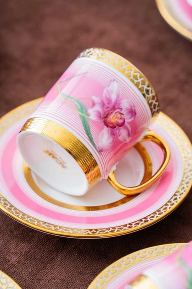 Acar HXF-06920 Tulip 6lı Kahve Fincan Takımı - 4