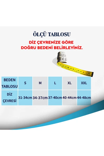 Vizor Patella ve Ligament Destekli Önü Yarım Açık Dizlik CODE 503-A - 2