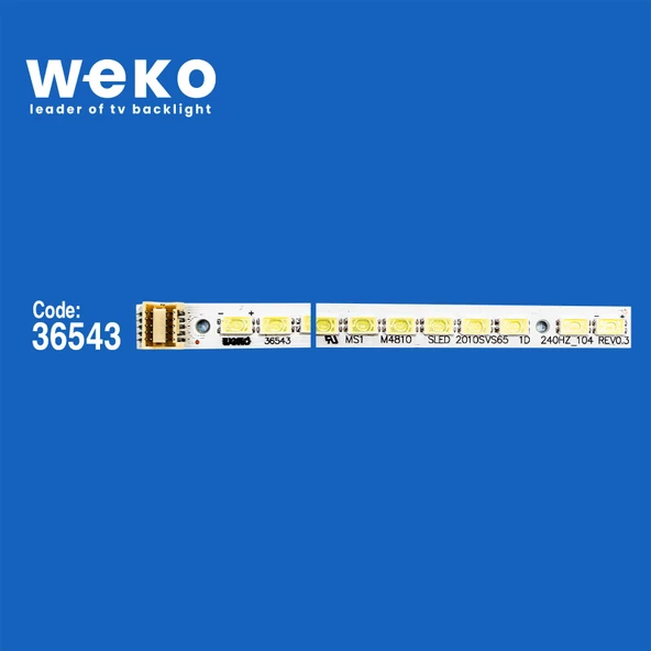 WKSET-6192 36543X2 SLED 2010SVS65 1D 240HZ-104 REV.3 1 2 ADET LED BAR (104LED) - 2