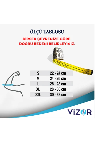 Vizor Örme Silikon Destekli Dirseklik CODE 307 - 2