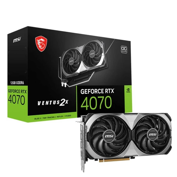 MSI GeForce RTX4070 VENTUS 2X E1 12G OC 12GB GDDR6 192Bit Ekran Kartı - 5