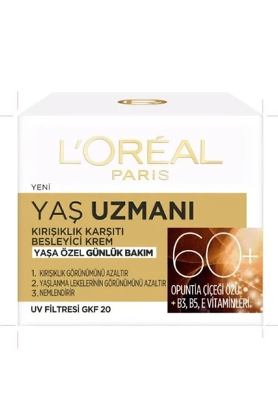 L'Oreal Paris  Yaş Uzmanı 60+ Kırışıklık Karşıtı Besleyici Krem - Resim 2