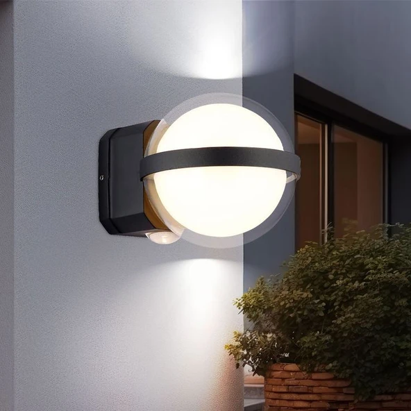 12 Watt, 3200K, 3 Işık Yönlü, Elektrikle Çalışır, Modern Tasarım İç ve Dış Mekan Aplik, Led Aplik - 7