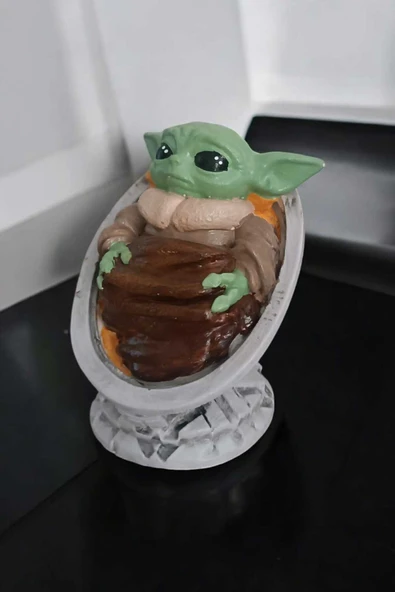 Bebek Yoda Dekoratif Figür Obje 8x10 cm - 4