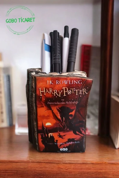 Harry Potter ve Zümrüdüanka Yoldaşlığı Kitabı Şeklindeki Kalemlik 10 x 8 cm - 4