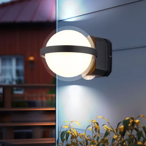 12 Watt, 3200K, 3 Işık Yönlü, Elektrikle Çalışır, Modern Tasarım İç ve Dış Mekan Aplik, Led Aplik - 2