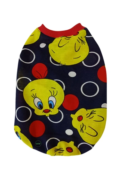 Tweety Desenli Kedi/köpek Tişörtü Kıyafeti Medium/m/beden 2