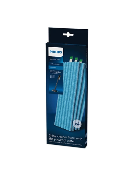 Philips Aqua Plus 7000 Serisi Dik Süpürge Uyumlu 4 Adet Mikrofiber Bez XV1670/02