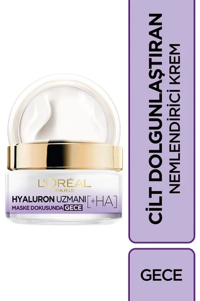 L'Oreal Paris Hyaluron Uzmanı Cilt Dolgunlaştıran Nemlendirici Gece Kremi 50 ml