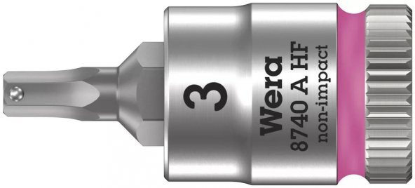 Wera 8740 A HF Hex-Plus 1/4" Lokma 3x28mm 05003332001