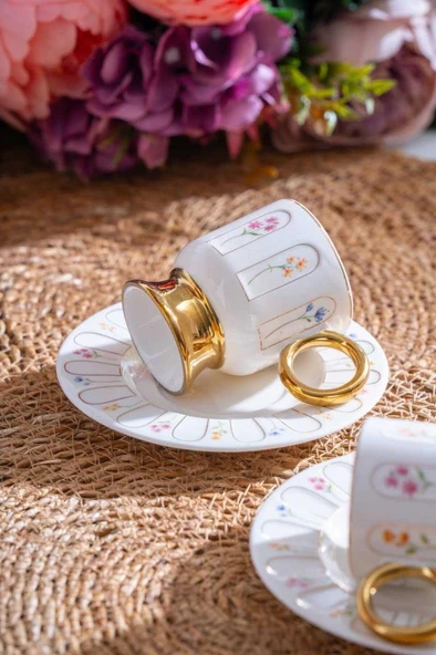 Acar KAI-07516 Aren 6lı Kahve Fincan Takımı - 3