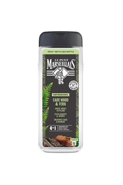 Le Petit Marseillais For Men Ardıç Ağacı Ve Fujer Duş Jeli 400 ml - 1