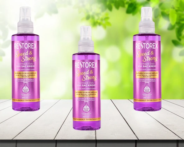 Restorex Sağlıklı Uzama Etkili Sıvı Saç Kremi 200 ML 3 adet