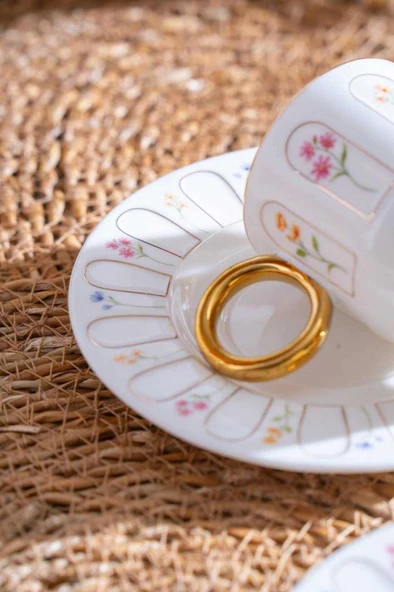 Acar KAI-07516 Aren 6lı Kahve Fincan Takımı - 6