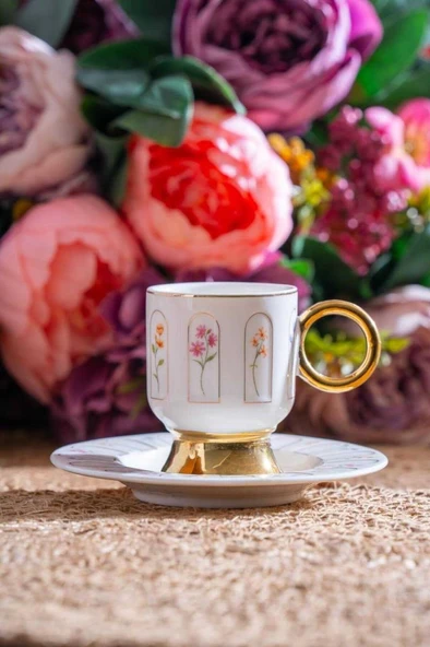 Acar KAI-07516 Aren 6lı Kahve Fincan Takımı - 2