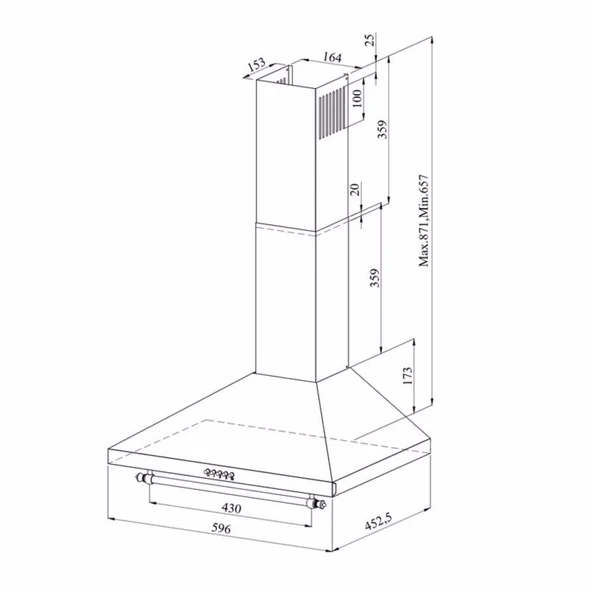 GL General 60 cm Krem Kuzine Set (GLD 022RK-GLF 6040RK) - 3
